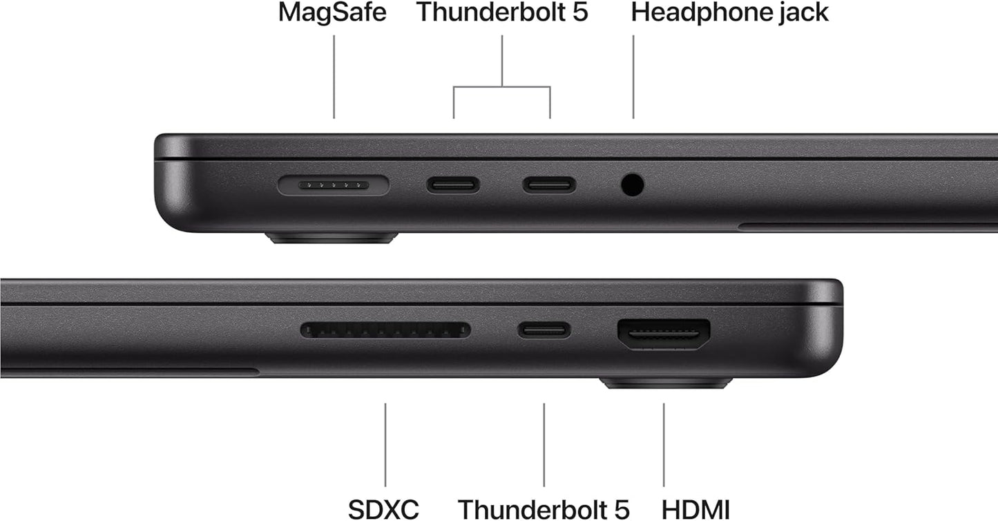 (CTO) Apple 14-inch MacBook Pro: M5 Pro chip w 15-core CPU - 16-core GPU, 48GB, 1TB, Space Black, 70W - Z1ML00024 - (2026)