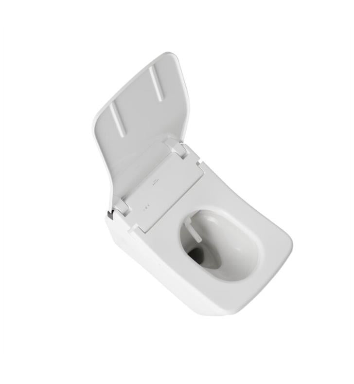 TOTO SP Wall-Hung Square-Shape Toilet with SX Bidet Seat and DuoFit In-Wall 1.28 and 0.9 GPF Dual-Flush Tank System - CWT449249CMFG#MS