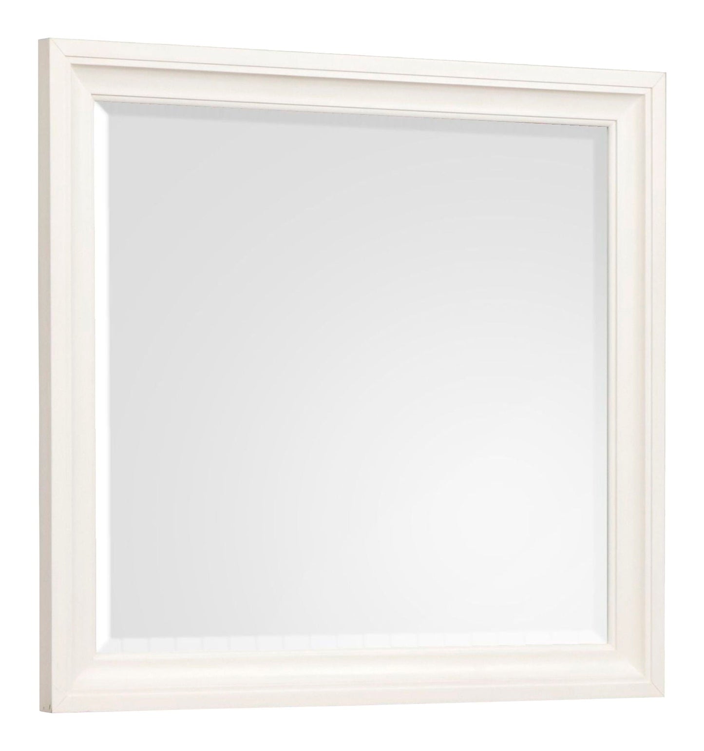 Kingston - Landscape Mirror - Whisper White And Cerused Nutmeg