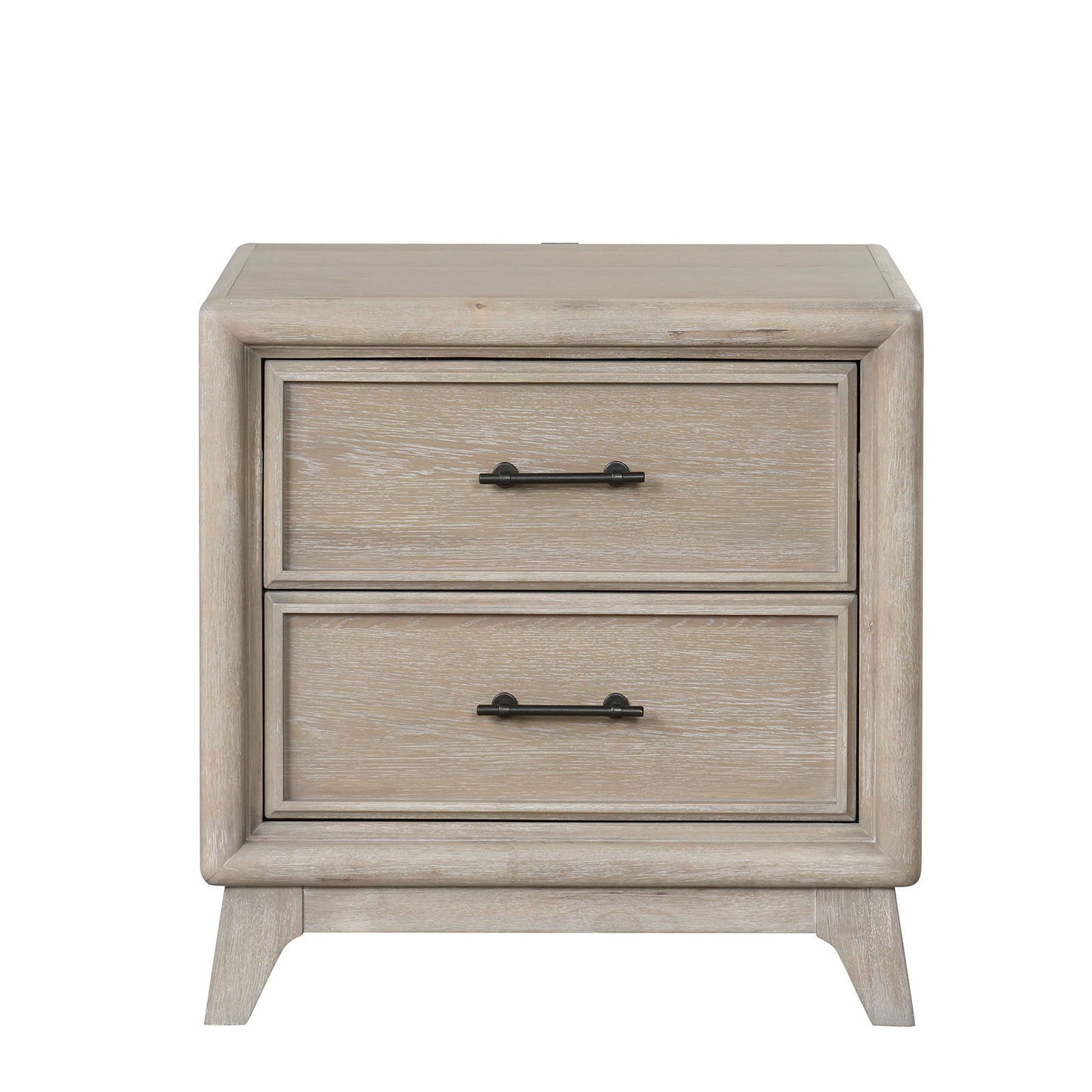 3 Piece Bedroom Set With Padded Headboard, 2 Nightstands