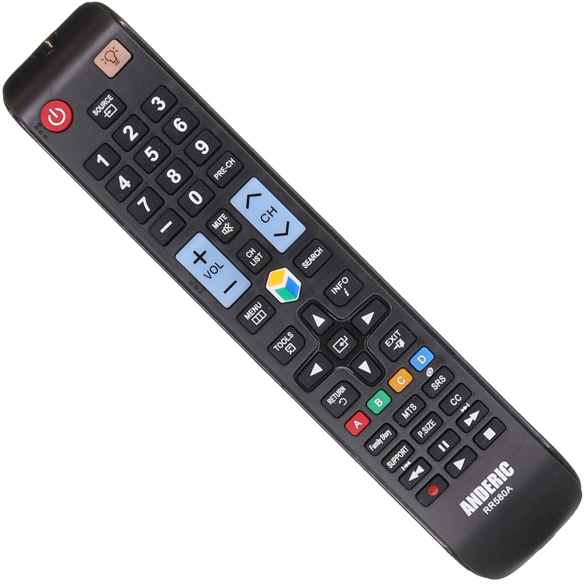Anderic Substitute For Samsung AA59-00580A Smart TV Remote Control for Samsung TVs | IR - AA5900580A [RR580A]