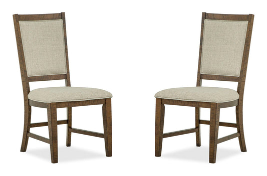 Bay Creek - Step Up Side Chair With Upholstered Seat & Back (Set of 2) - Toasted Nutmeg