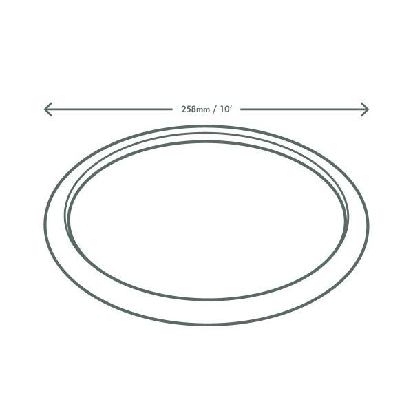 Vegware Nourish 10" Plate, Natural Molded Fiber (QTY:500)