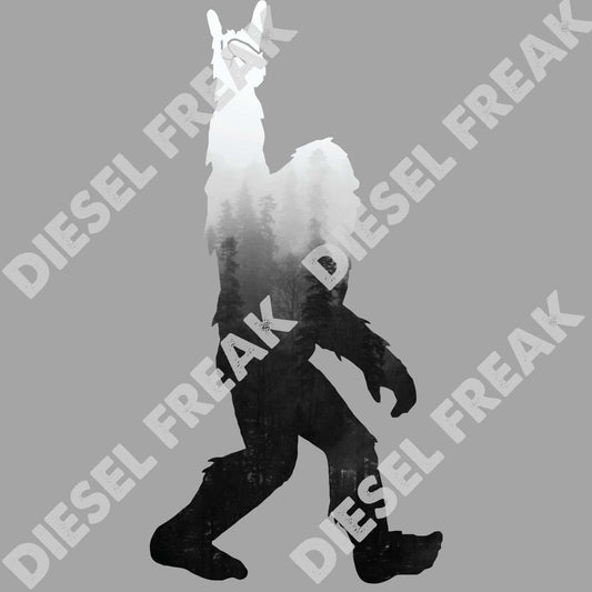 Dark Trees Cutout Sasquatch wall decal