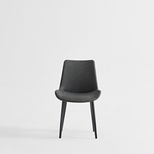 Dining Table Set, Chairs (Set of 2) - Gray