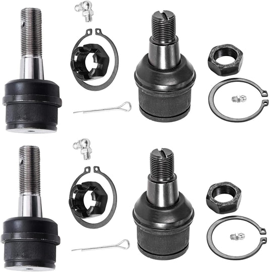 Detroit Axle - 4WD Front 4pc Ball Joints for Ford F-250 F-350 F-450 F-550 | Ford Excursion, 4 Upper & Lower Suspension Ball Joints Replacement Kit For 4WD