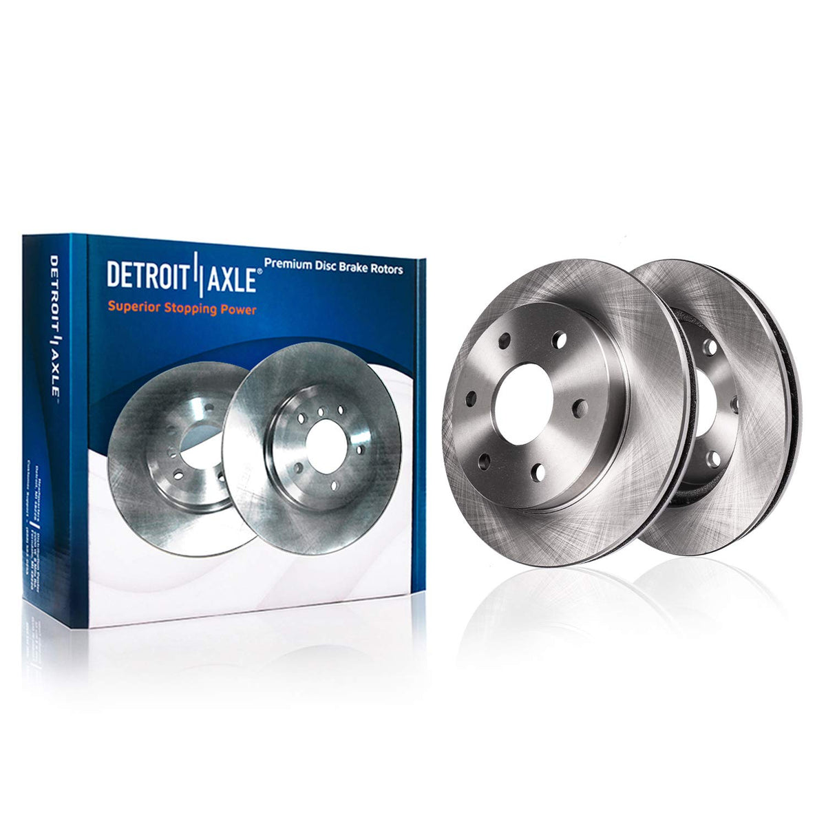 Detroit Axle - Brake Kit for 2012-2016 Honda CR-V, Disc Brake Rotors Ceramic Brakes Pads Front & Rear 2013 2014 2015 Replacement