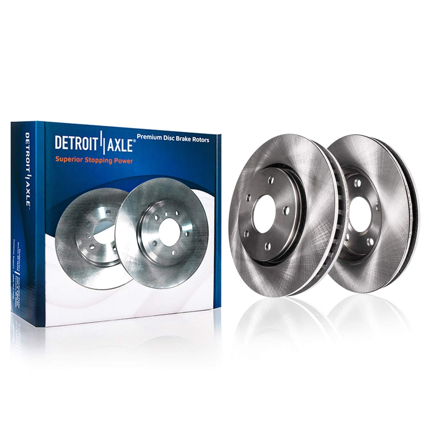 Detroit Axle - Brake Kit for 2012-2016 Honda CR-V, Disc Brake Rotors Ceramic Brakes Pads Front & Rear 2013 2014 2015 Replacement