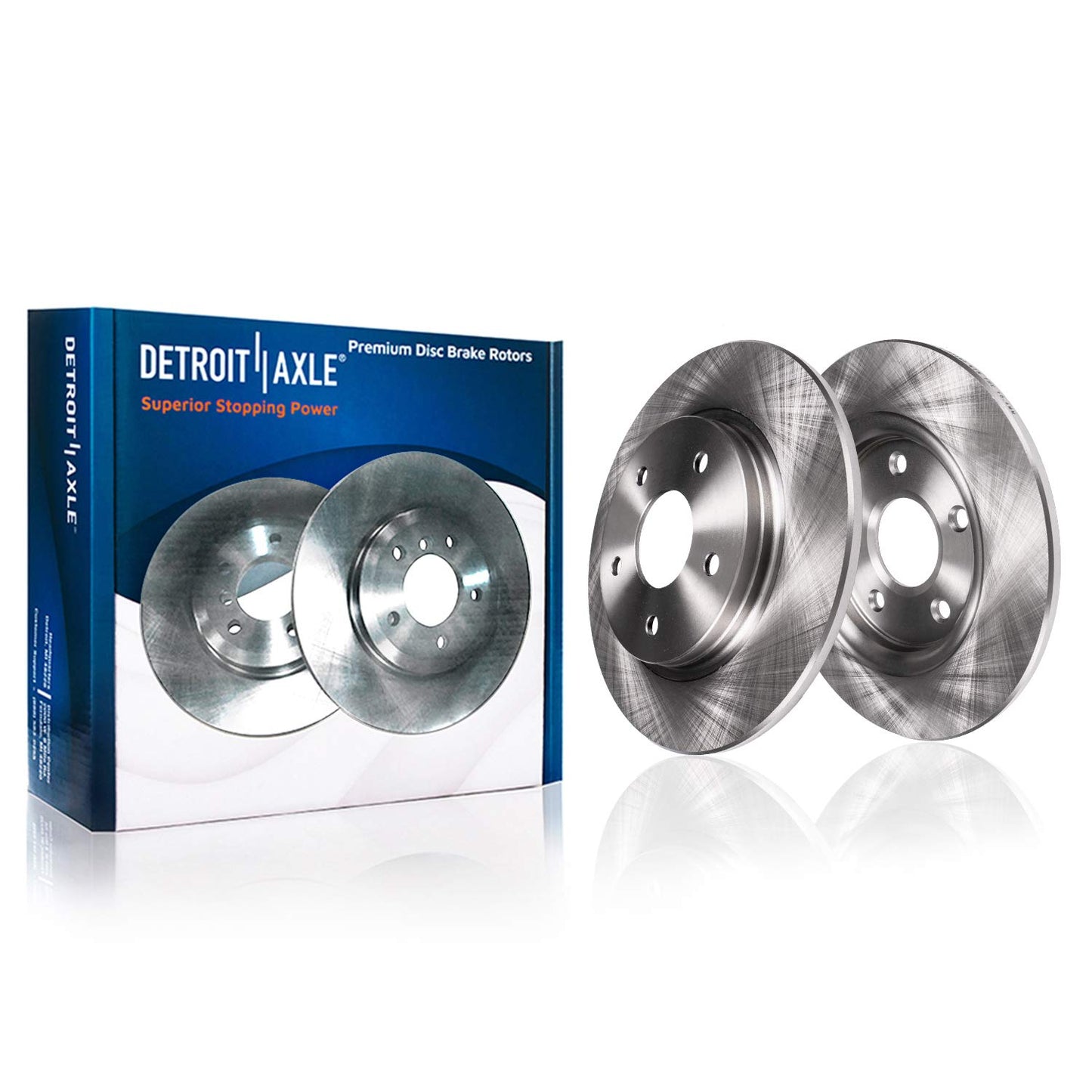 Detroit Axle - Brake Kit for 2012-2016 Honda CR-V, Disc Brake Rotors Ceramic Brakes Pads Front & Rear 2013 2014 2015 Replacement