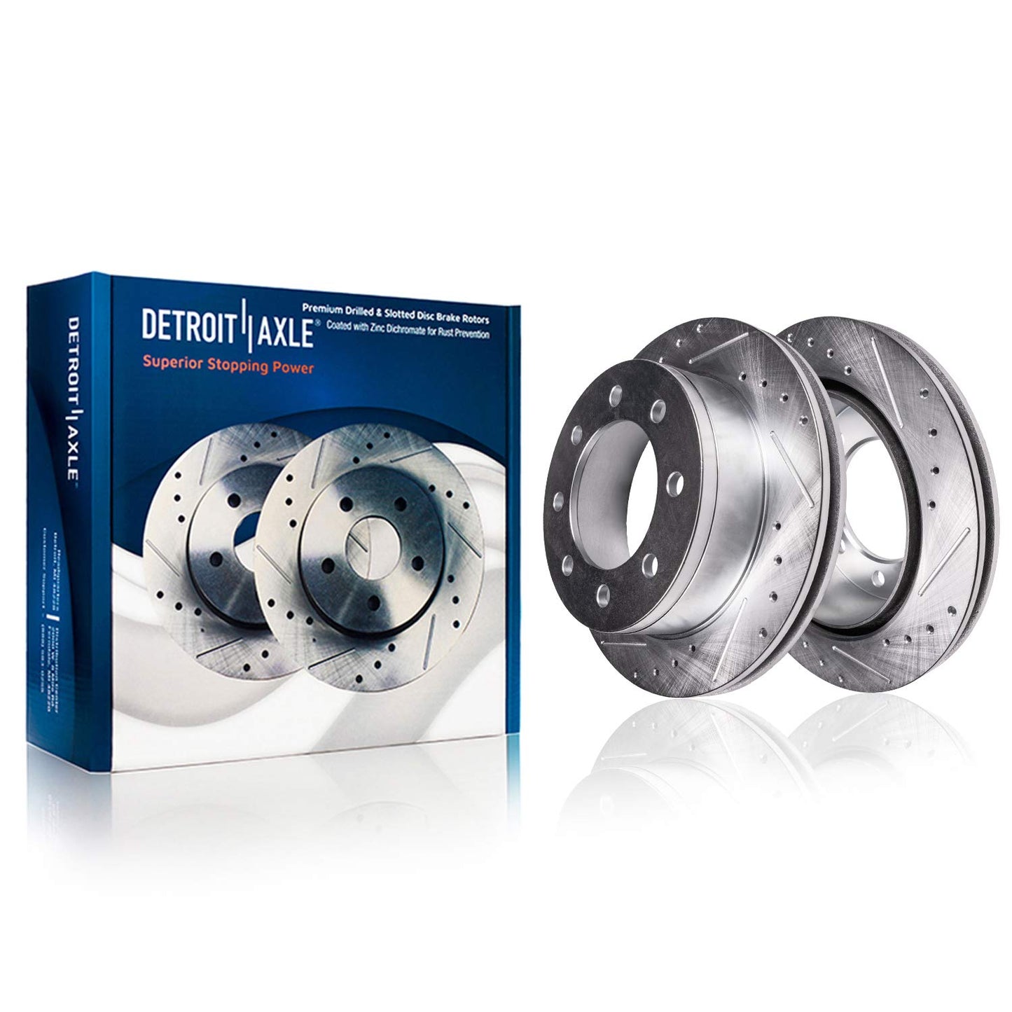 Detroit Axle - Brake Kit for 2012-2016 Honda CR-V, Disc Brake Rotors Ceramic Brakes Pads Front & Rear 2013 2014 2015 Replacement