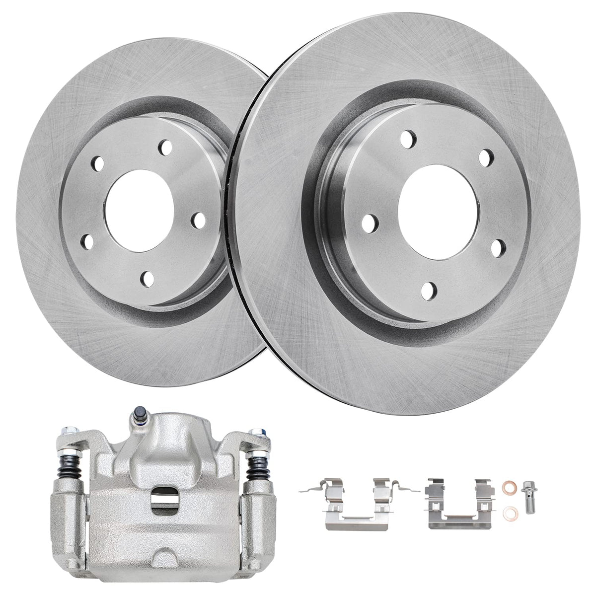Detroit Axle - Brake Kit for 2012-2016 Honda CR-V, Disc Brake Rotors Ceramic Brakes Pads Front & Rear 2013 2014 2015 Replacement