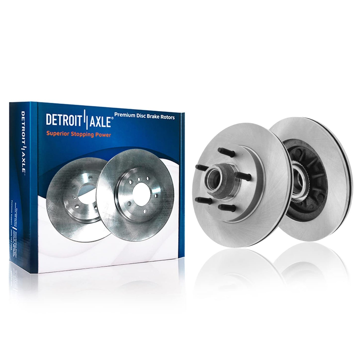 Detroit Axle - Brake Kit for 2012-2016 Honda CR-V, Disc Brake Rotors Ceramic Brakes Pads Front & Rear 2013 2014 2015 Replacement
