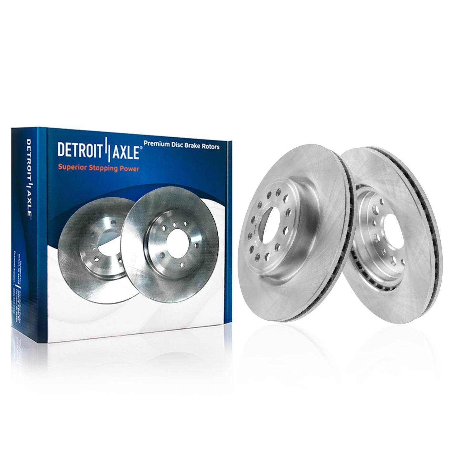 Detroit Axle - Brake Kit for 2012-2016 Honda CR-V, Disc Brake Rotors Ceramic Brakes Pads Front & Rear 2013 2014 2015 Replacement
