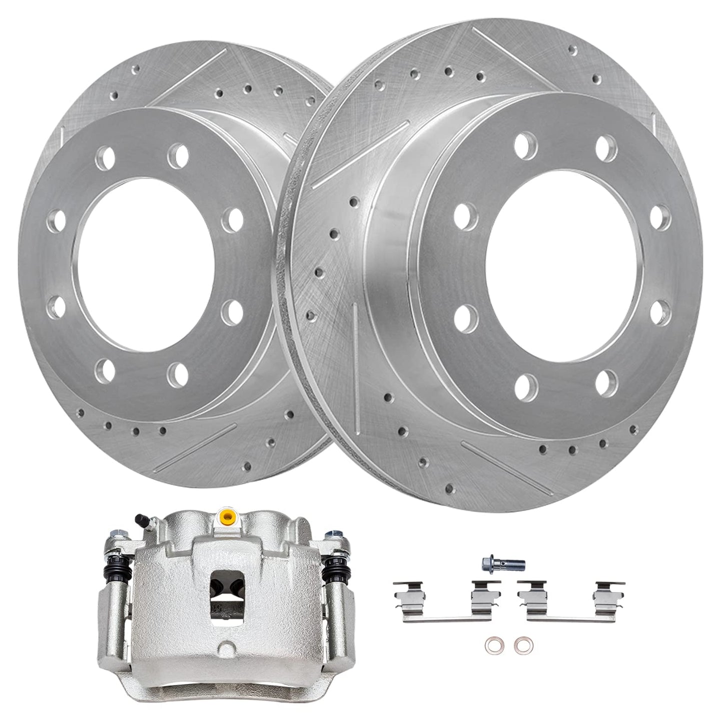 Detroit Axle - Brake Kit for 2012-2016 Honda CR-V, Disc Brake Rotors Ceramic Brakes Pads Front & Rear 2013 2014 2015 Replacement