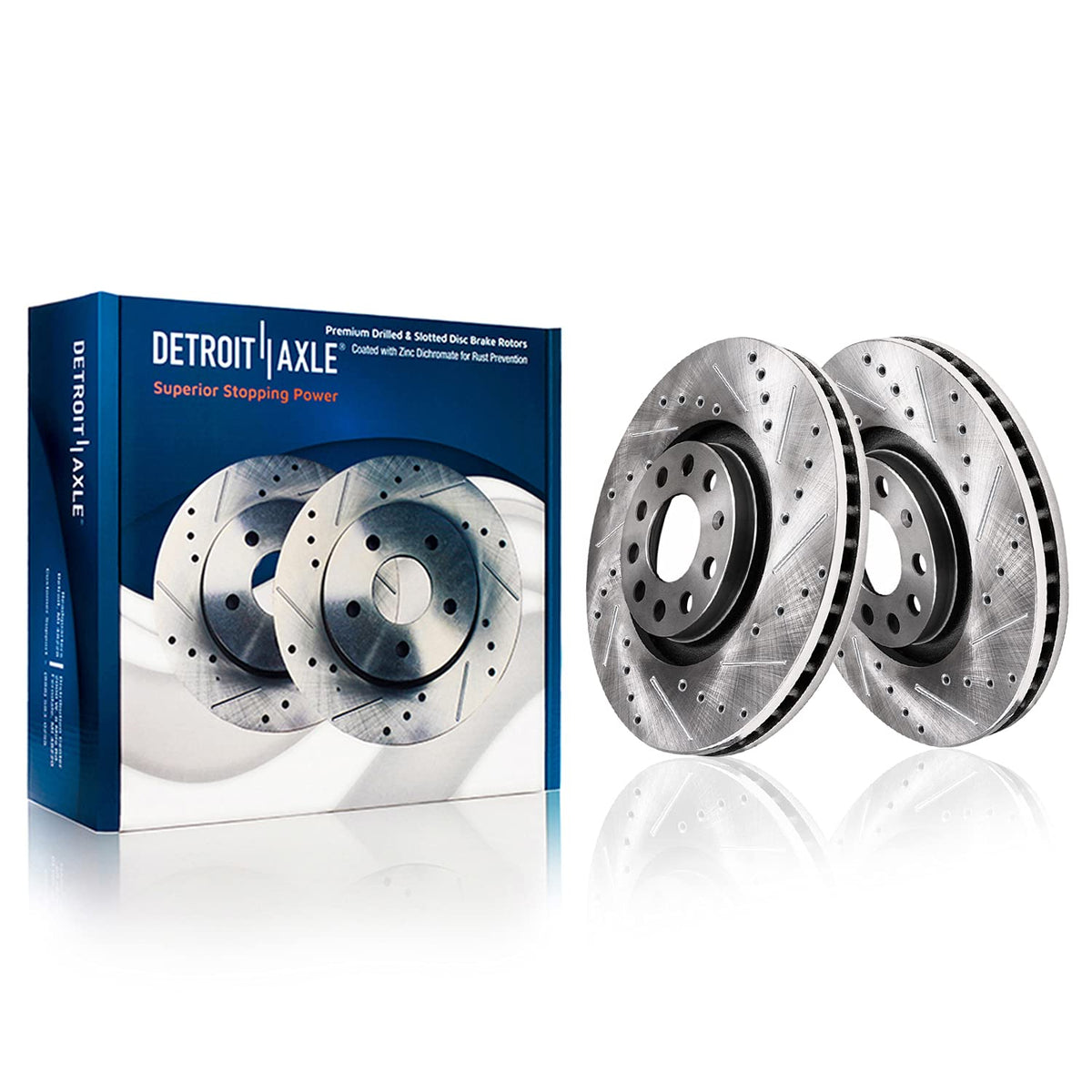 Detroit Axle - Brake Kit for 2012-2016 Honda CR-V, Disc Brake Rotors Ceramic Brakes Pads Front & Rear 2013 2014 2015 Replacement