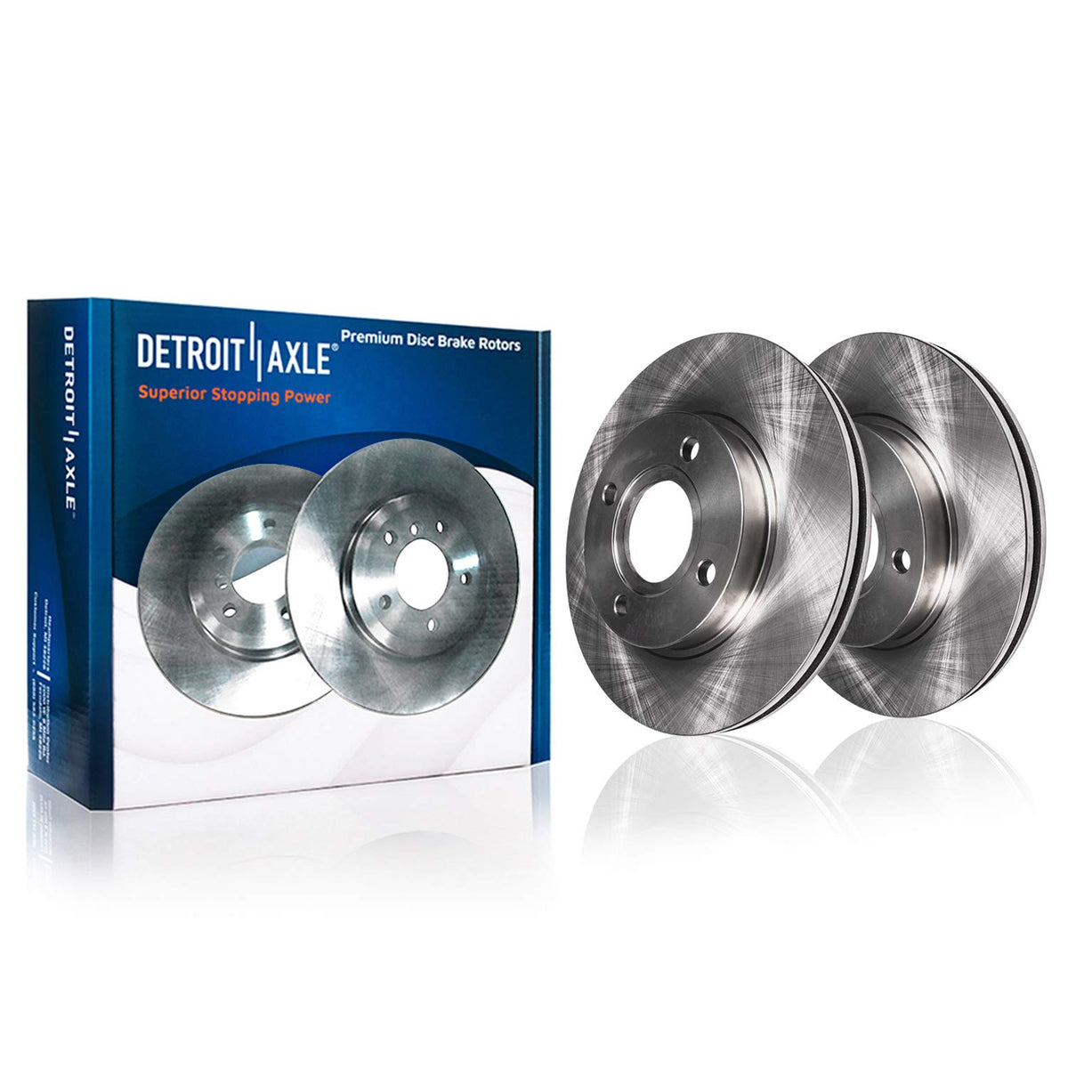 Detroit Axle - Brake Kit for 2012-2016 Honda CR-V, Disc Brake Rotors Ceramic Brakes Pads Front & Rear 2013 2014 2015 Replacement