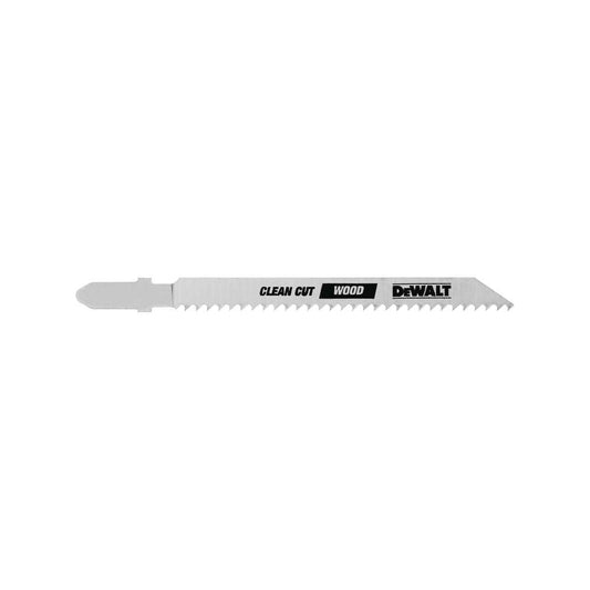 DeWalt DW3760-5 4-Inch 10Tpi Fine Finish Wood Cut T-Shank Jig Saw Blade (5-Pack)