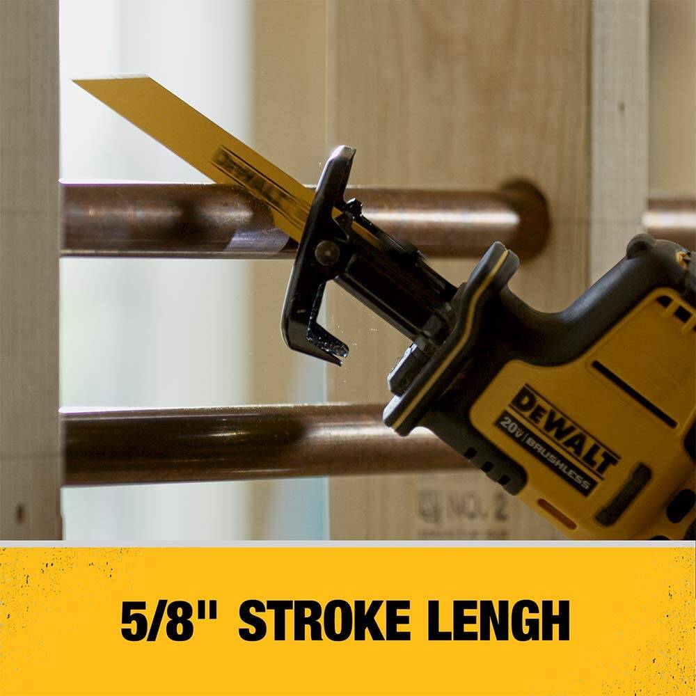 DEWALT DCS369B ATOMIC 20V MAX* Reciprocating Saw One-Handed Cordless (Tool Only)