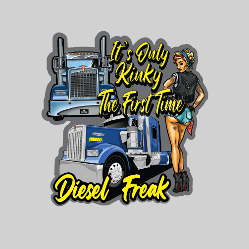 Diesel Freak Kinky Grey Decal