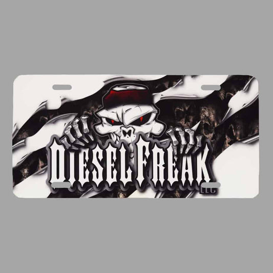 Diesel Freak Ripped Up License Plate