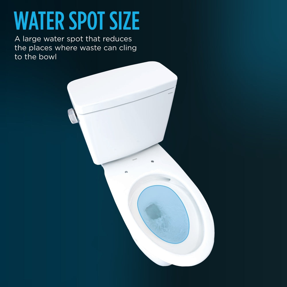TOTO Drake Two-Piece 1.28 GPF Toilet with SoftClose Seat, Washlet+ Ready MS776124CEFG#01
