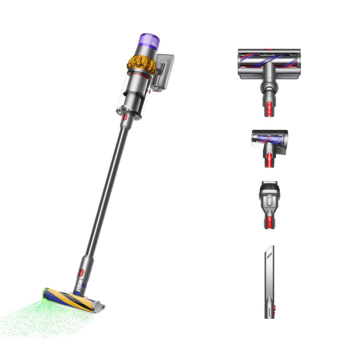 Dyson V15 Detect Cordless Vacuum Cleaner, Yellow/Nickel