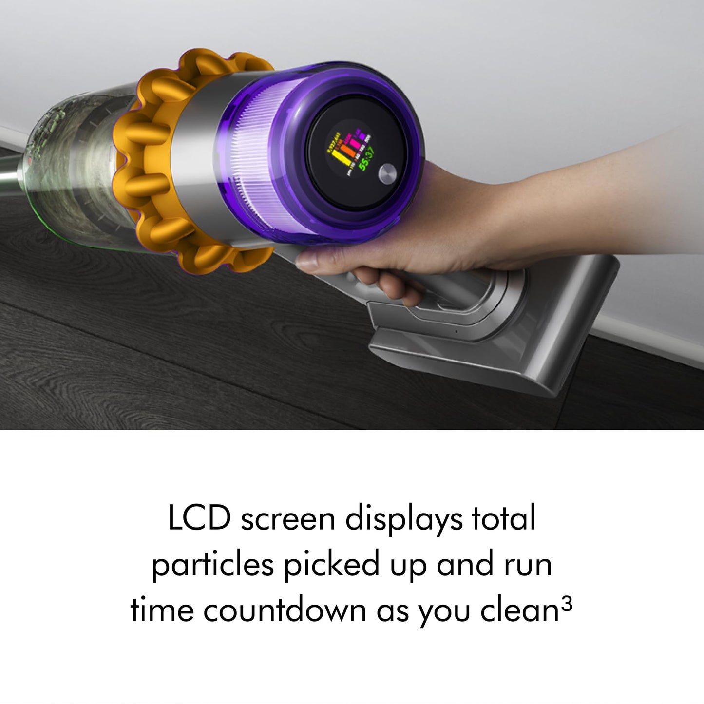 Dyson V15 Detect Cordless Vacuum Cleaner, Yellow/Nickel