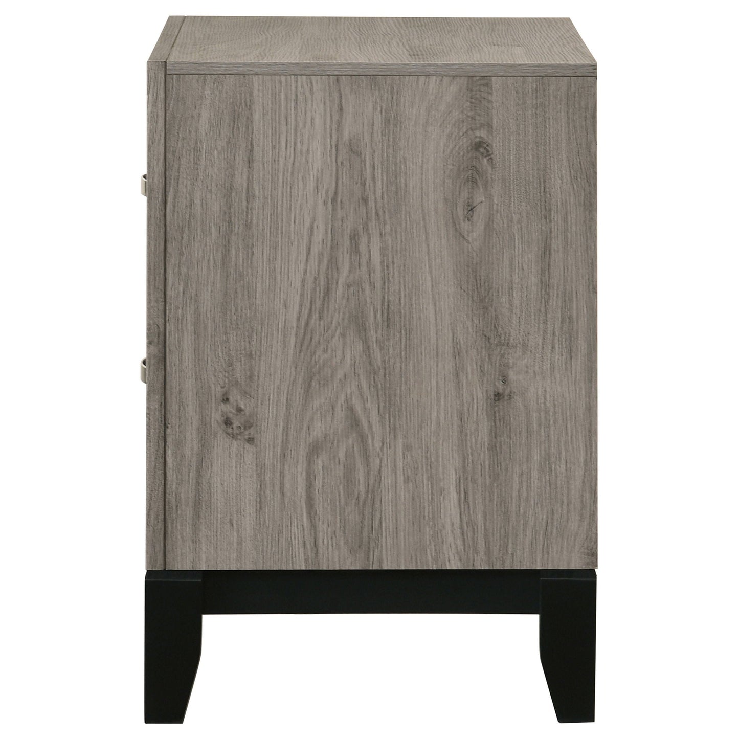 Valen 2-drawer Nightstand Bedside Table Light Taupe