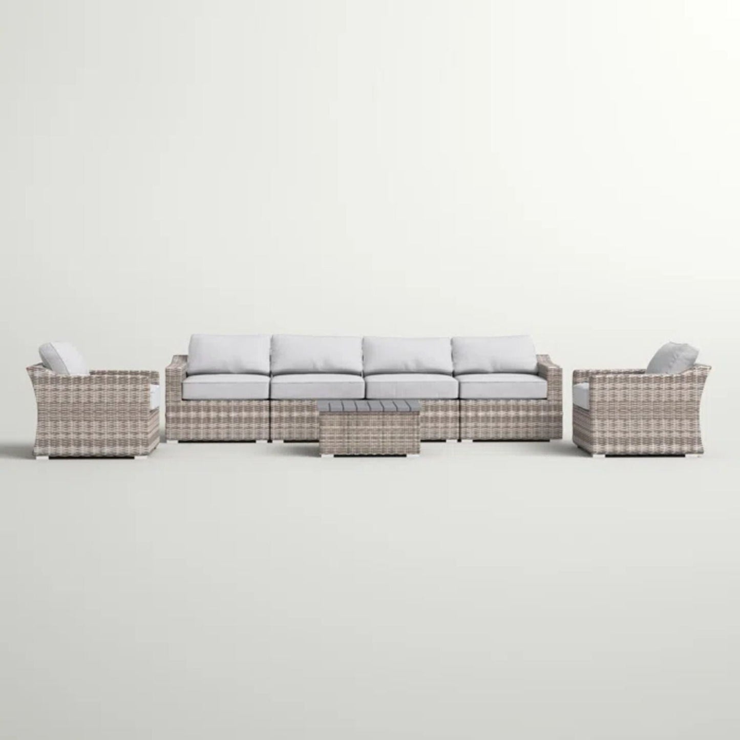 Stylish Sofa Seating Group With Cushions Perfect For Outdoor Gatherings