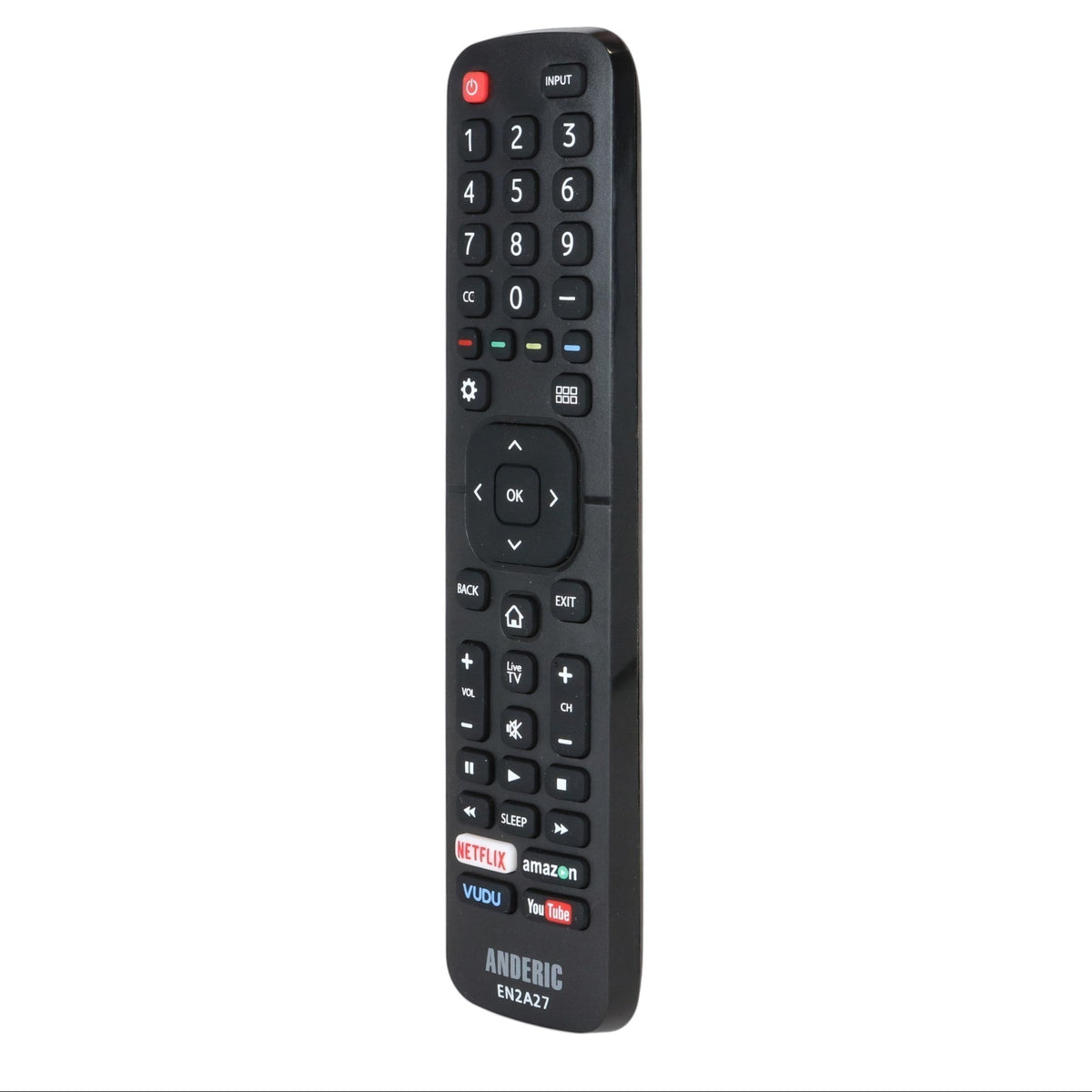 Anderic Substitute for Hisense EN2BL27H Smart TV Remote Control [EN2A27]