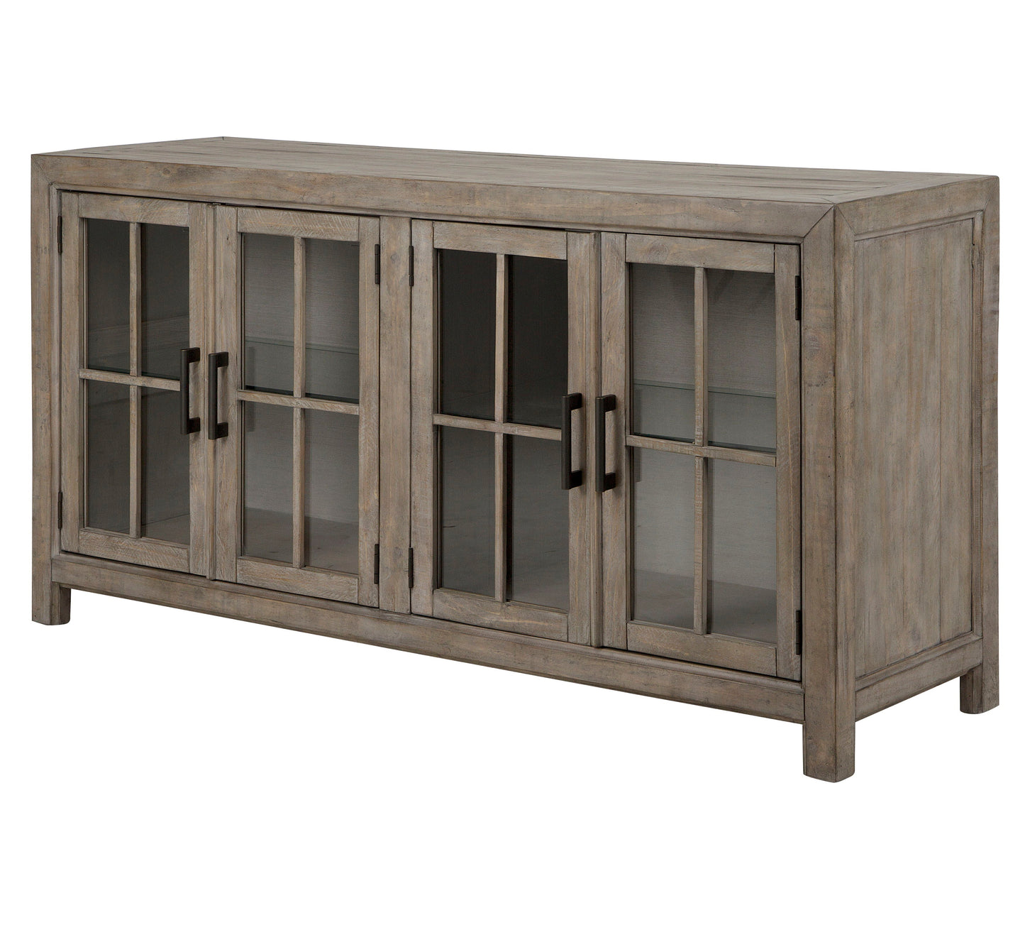 Tinley Park - Buffet Curio Cabinet - Dove Tail Gray