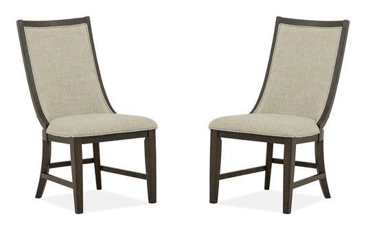 Westley Falls - Upholstered Host Side Chair (Set of 2) - Graphite