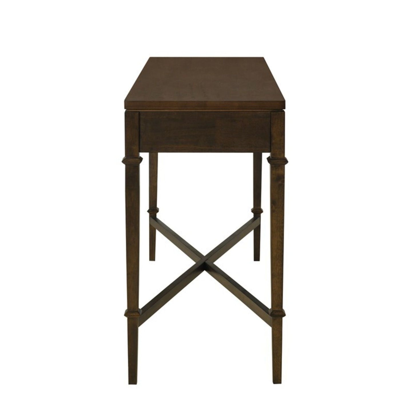 Fluted - 2 Drawer Storage Console Table - Brown