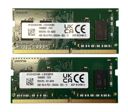 Empowered PC 8GB (2x4GB) DDR4 3200Mhz Memory Module Kit: Factory Original Replacement RAM for HP32D4S2S1MR-4 - Laptops, Notebooks, SFF All-in-One Systems, PC4-3200 SODIMM 1Rx16 CL22 1.2v 260 Pin