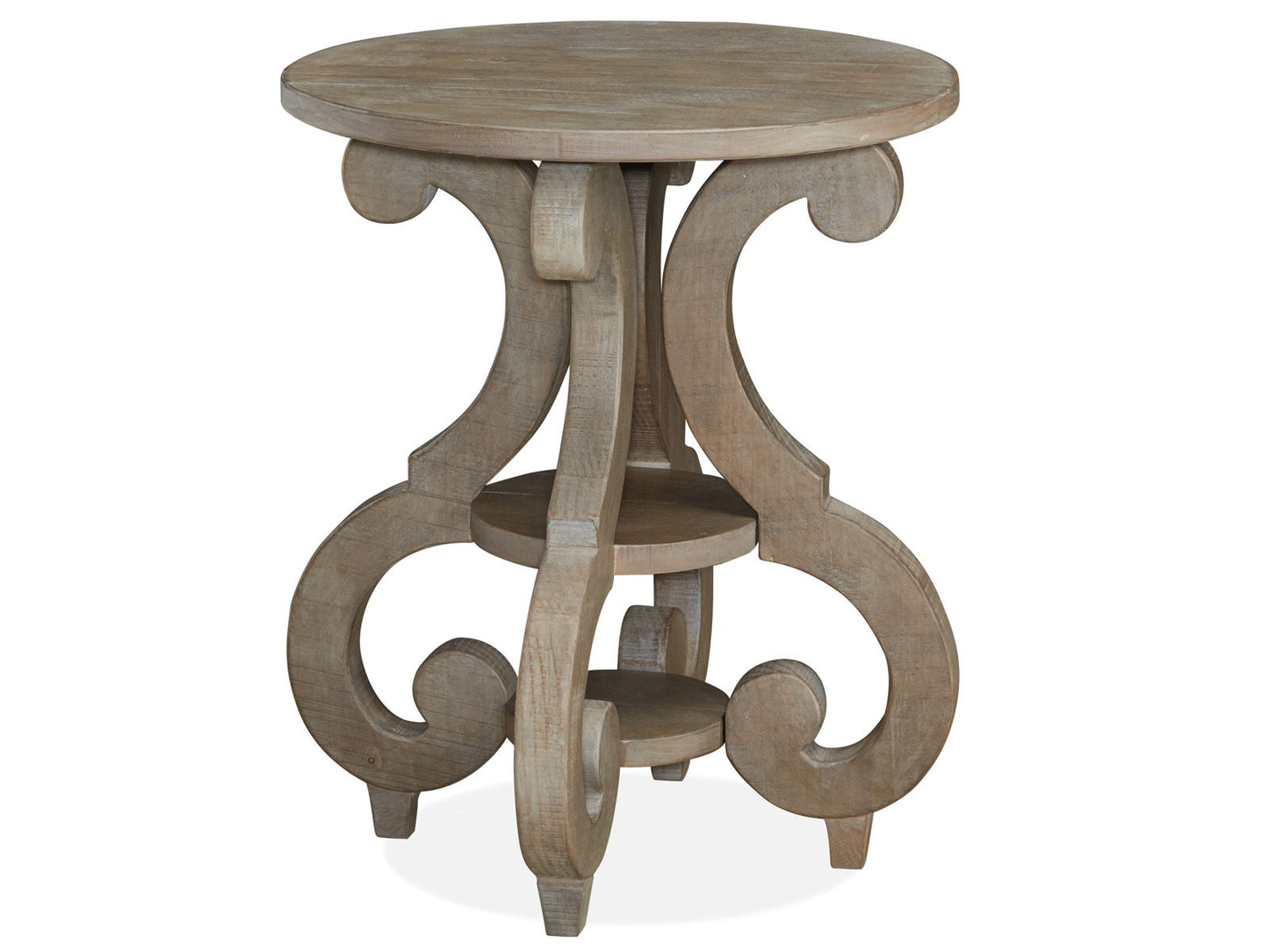 Tinley Park - Round Accent End Table - Dove Tail Gray