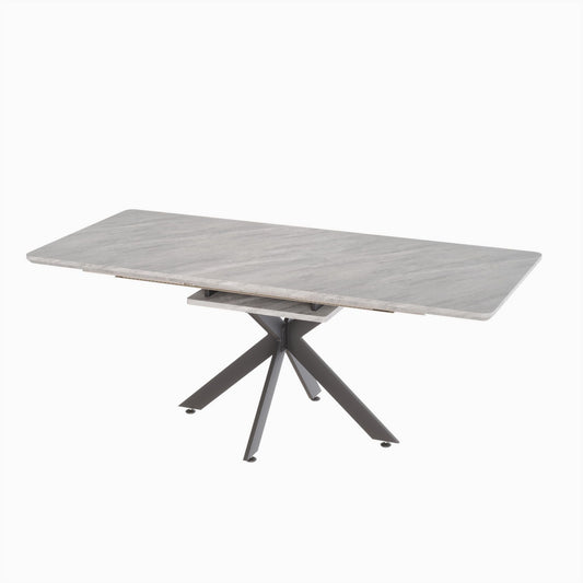 Modern Mid-Century Dining Table Set With Extendable Design