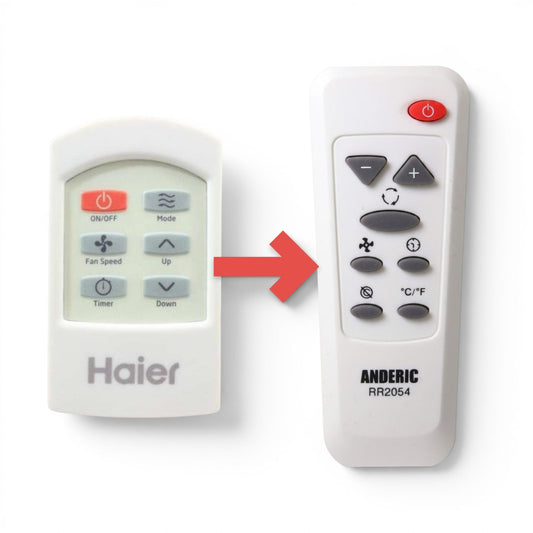 Anderic Substitute for Haier (GE) WJ26X23667 Portable Air Conditioner Remote Control [RR2054]