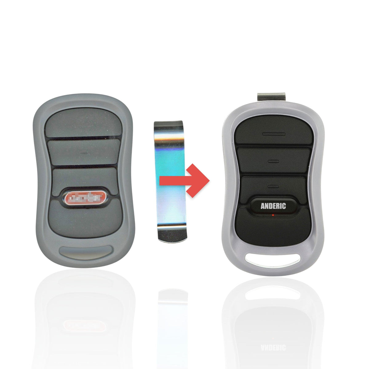 Anderic Substitute for Genie G3TBX 3 button visor Garage Door Opener Remote Control [G3TBX]