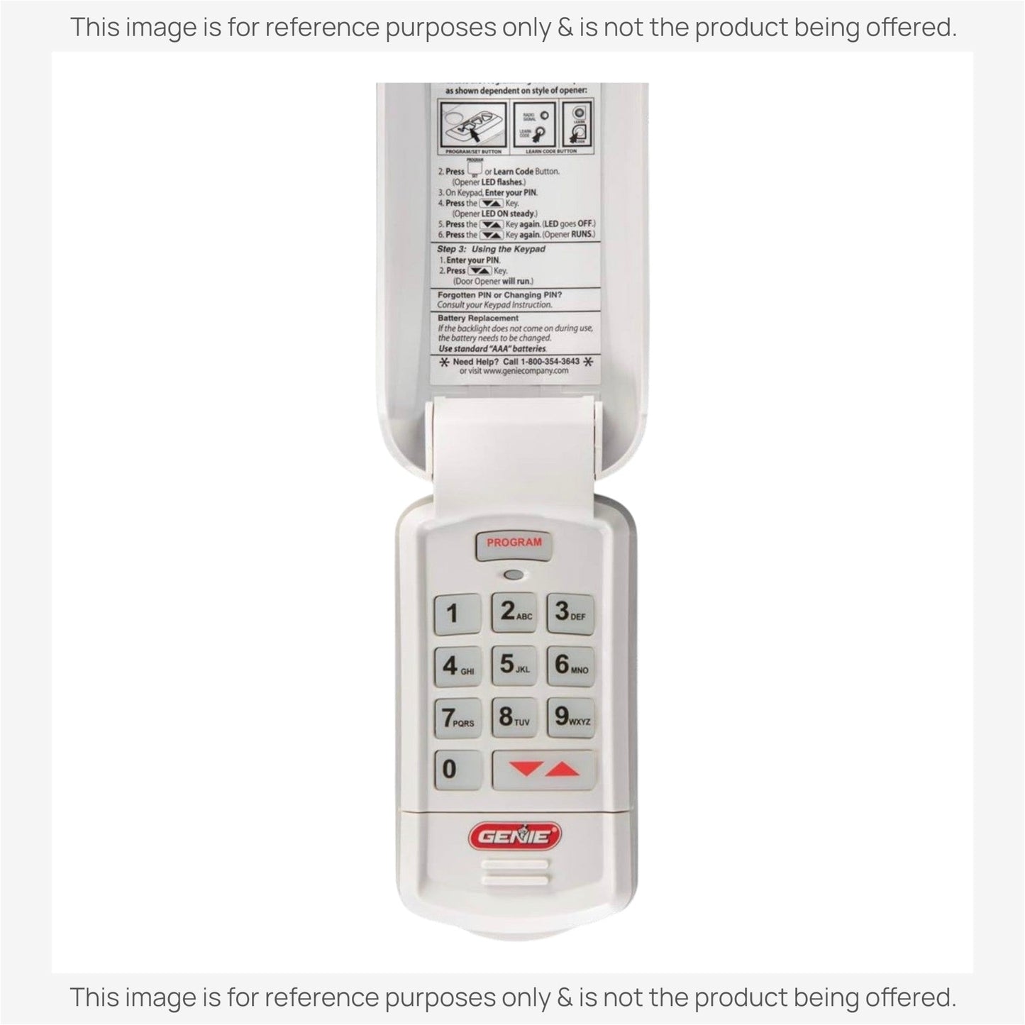 Substitute for Genie GK-R Intellicode Keypad Garage Door Opener Remote Control [GK-R]