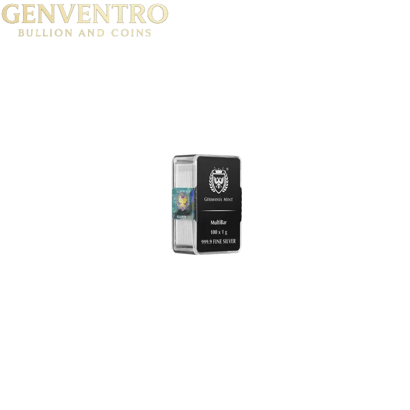 Germania Mint Silver MultiBar 100 X 1 Gram Silver Bars - Preorder