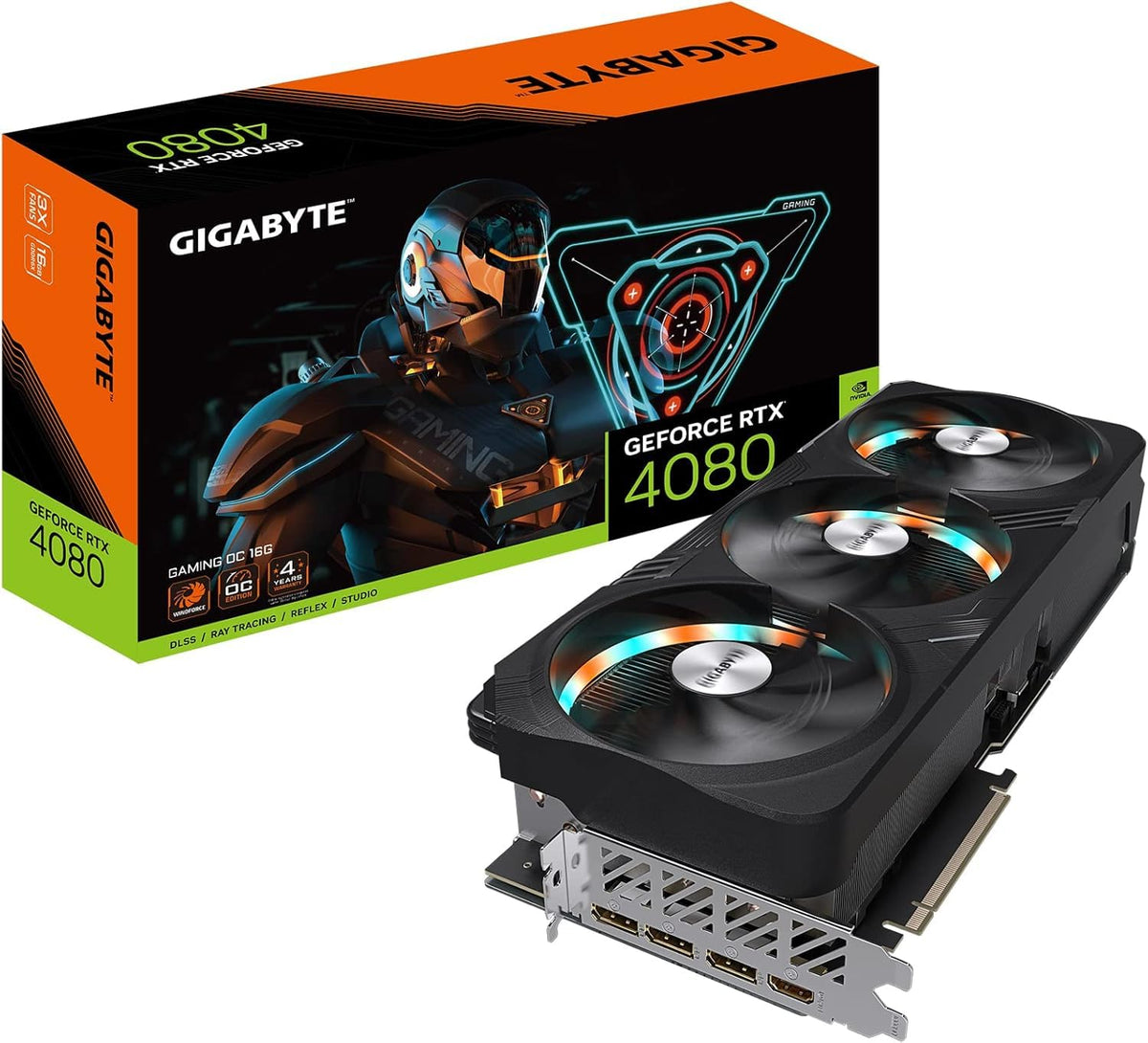 GIGABYTE GeForce RTX 5080 WINDFORCE OC SFF 16G Graphics Card, WINDFORCE Cooling System, 16GB 256-bit GDDR7, GV-N5080WF3OC-16GD Video Card comatible with Desktop