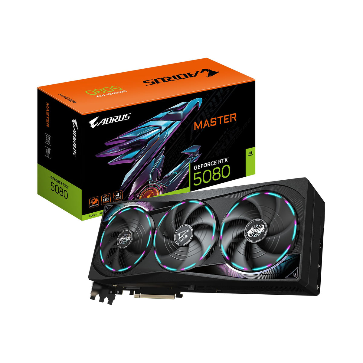GIGABYTE GeForce RTX 5080 WINDFORCE OC SFF 16G Graphics Card, WINDFORCE Cooling System, 16GB 256-bit GDDR7, GV-N5080WF3OC-16GD Video Card comatible with Desktop