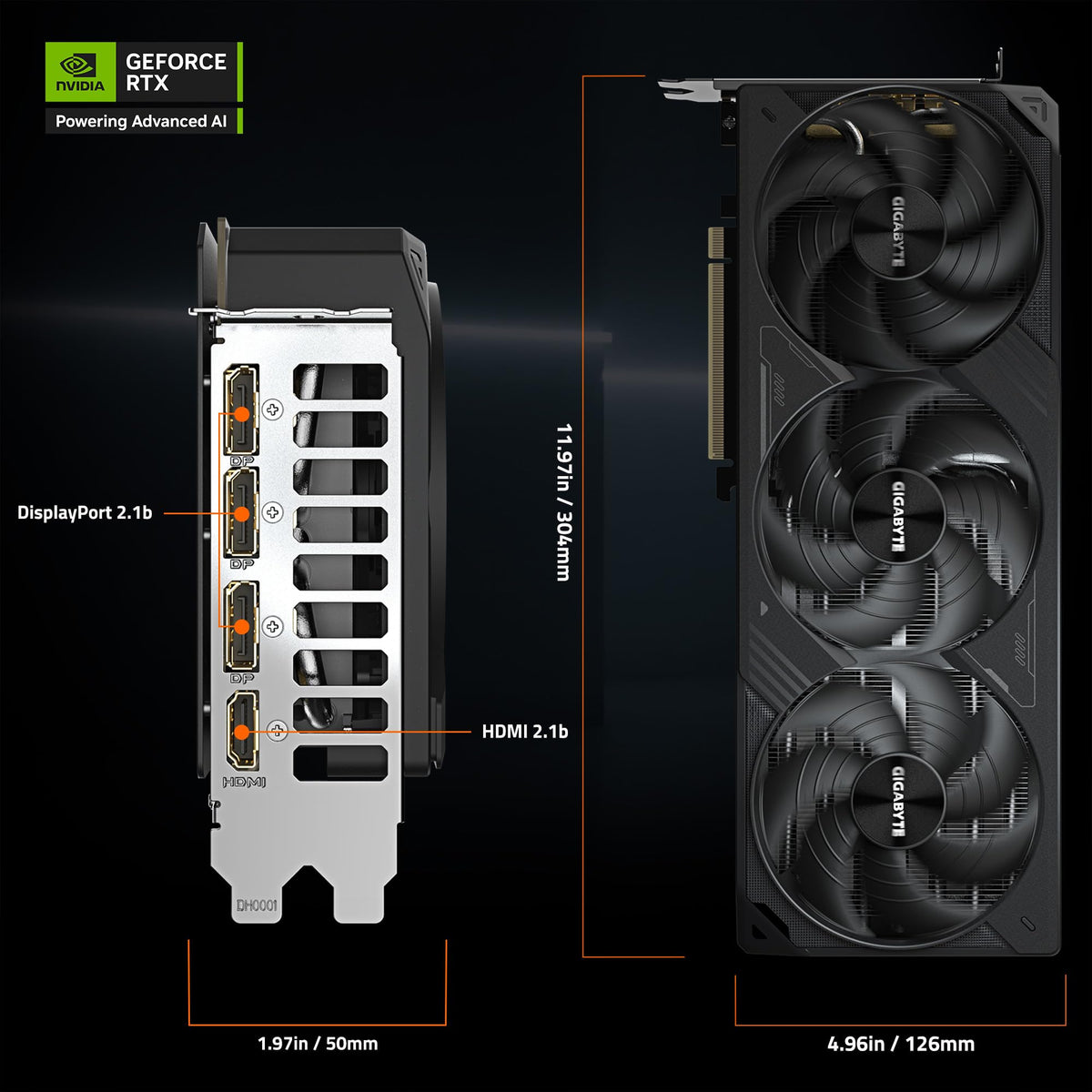 GIGABYTE GeForce RTX 5080 WINDFORCE OC SFF 16G Graphics Card, WINDFORCE Cooling System, 16GB 256-bit GDDR7, GV-N5080WF3OC-16GD Video Card comatible with Desktop