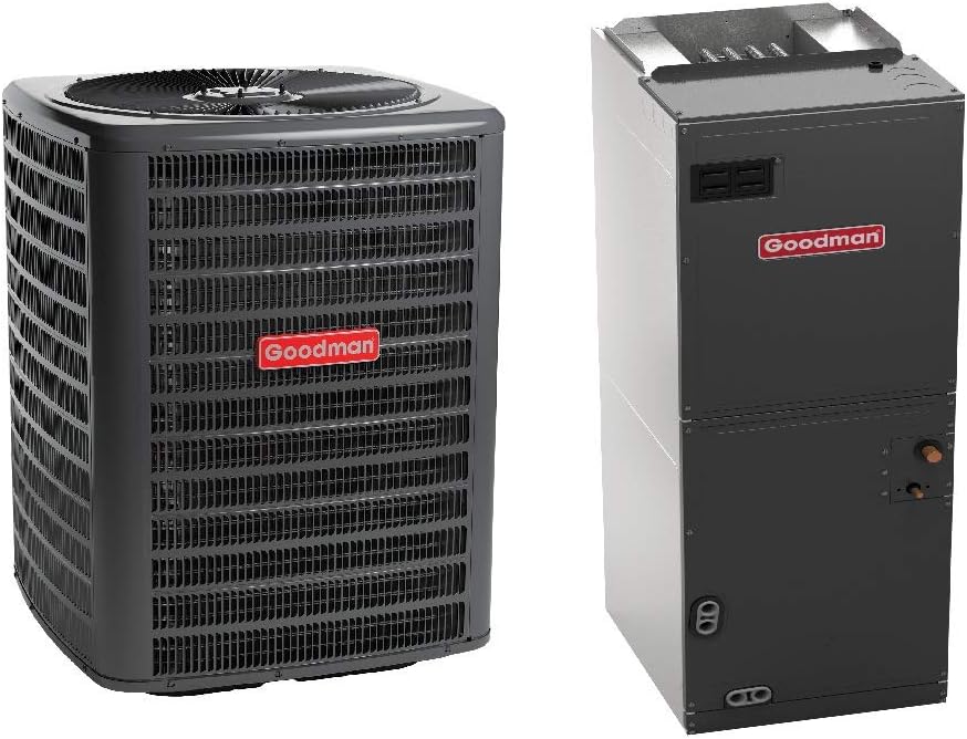 Goodman 5 TON 14.5 SEER2 Multi-Position R-32 Heat Pump System with air handler (GLZS4BA6010 condenser and AMST60DU1300 air handler)