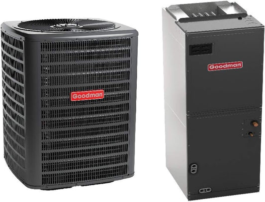 Goodman 5 TON 14.5 SEER2 Multi-Position R-32 Heat Pump System with air handler (GLZS4BA6010 condenser and AMST60DU1300 air handler)