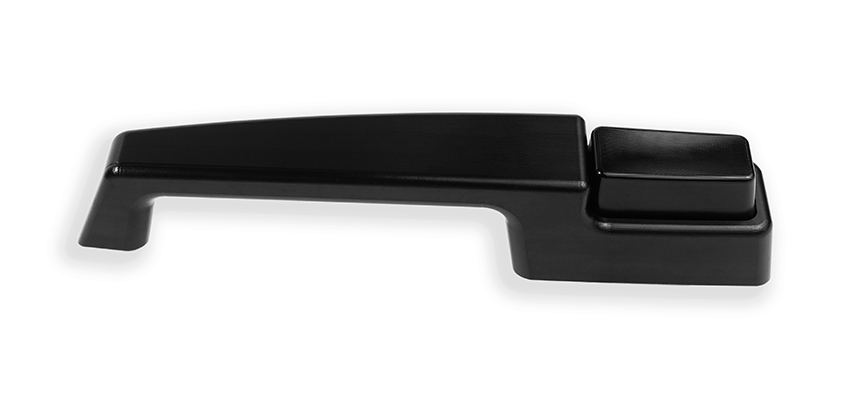 67-72 Chevy & GMC C10 Billet Door Handles, Smooth Detail (Black Anodize) [Suburban]