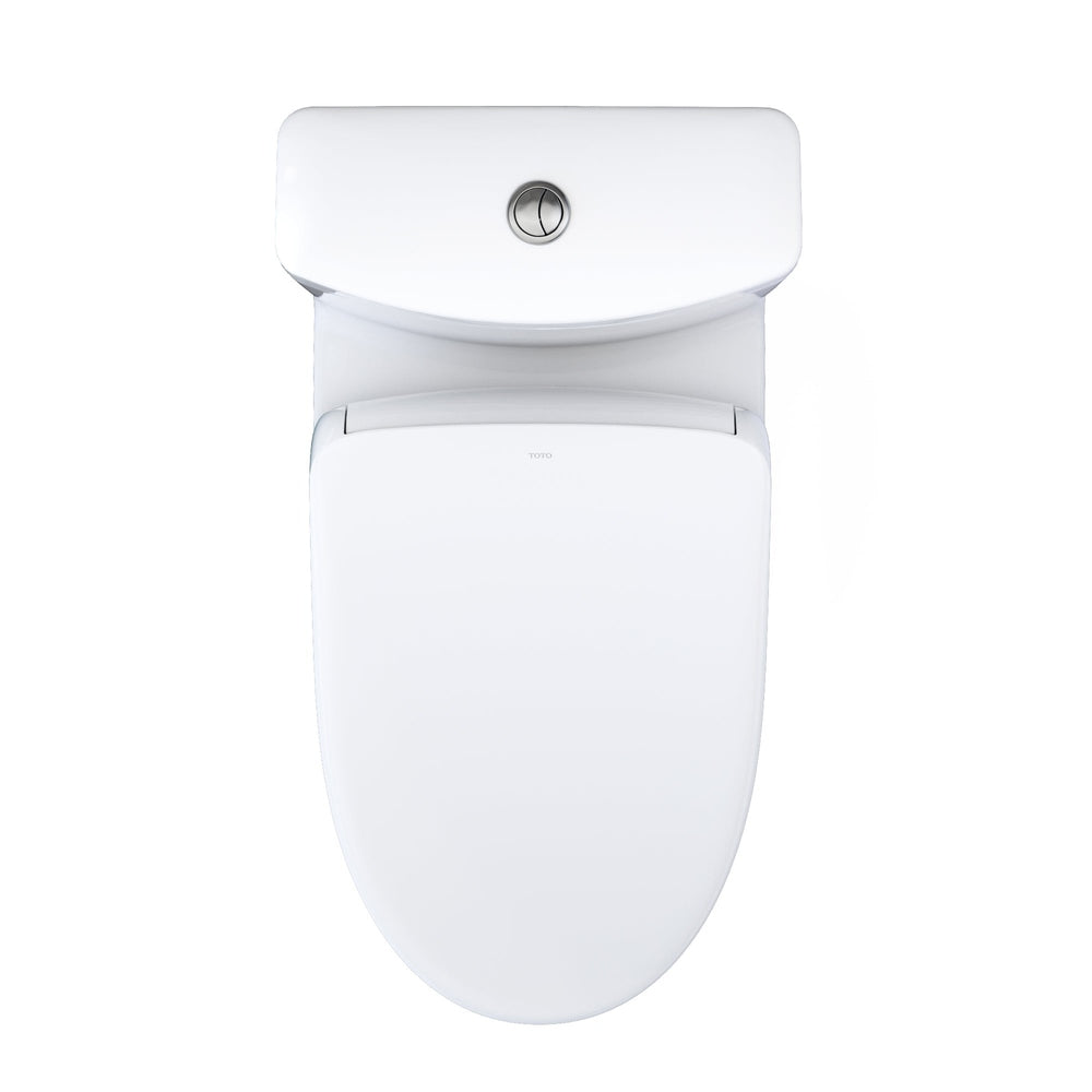TOTO WASHLET+ Aquia IV One-Piece Dual Flush Toilet with Auto Flush S7A Bidet Seat, Cotton White