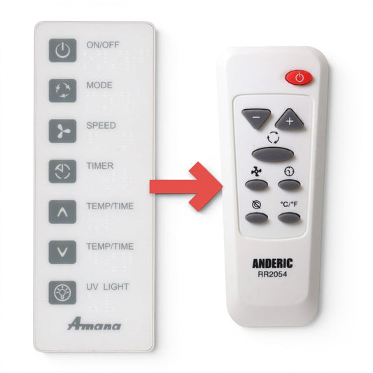 Anderic Substitute for Haier / Amana AC-5620-080 Portable Air Conditioner Remote Control [RR2054]