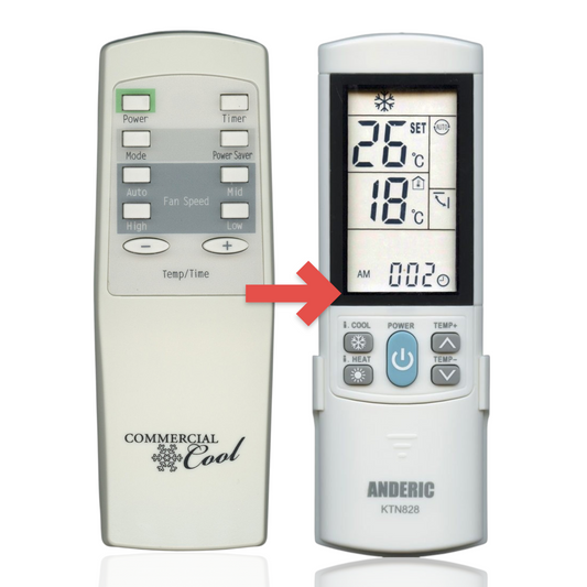 Anderic Substitute for Haier AC-5620-081 Commercial Cool Window Air Conditioner Remote Control - AC-5620-081 [KTN828]