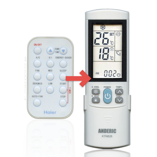 Anderic Substitute for Haier AC562023 Air Conditioner Remote Control [KTN828]